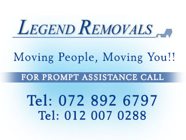 Legend Furniture Removals - Legend Furniture Removals is a family owned  furniture removals company based in Pretoria, specializing in household removals and long distance services .Our friendly staff are trained to provide you with a professional service and stress free.